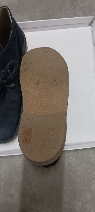 Botín niño en ante