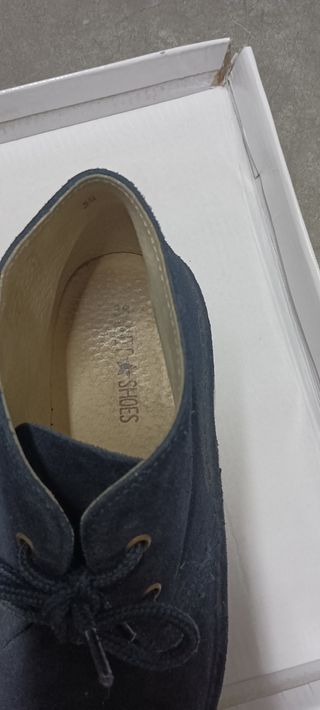 Botín niño en ante