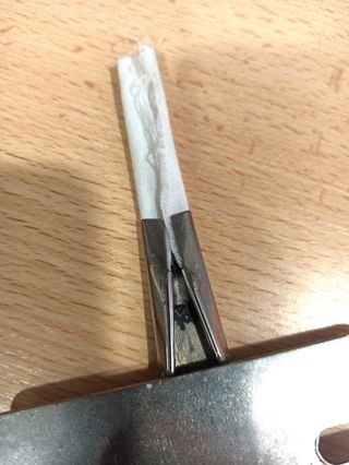 Embudo para maquina de dos agujas