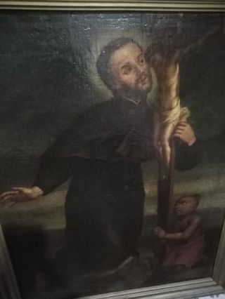 Arte. Dos cuadros antiguos religiosos