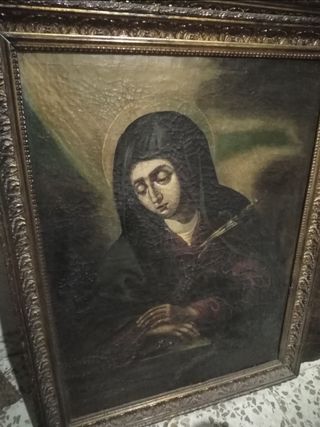 Arte. Dos cuadros antiguos religiosos