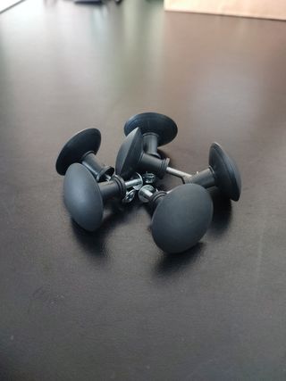 6 Tiradores metálicos para cajones