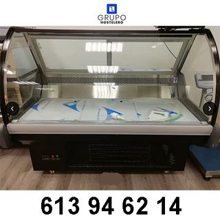 📢 VITRINA CHARCUTERA DE CRISTAL CURVO 215 L 📢