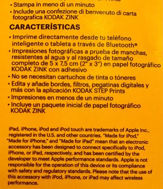 Impresora fotográfica [KODAK Step]