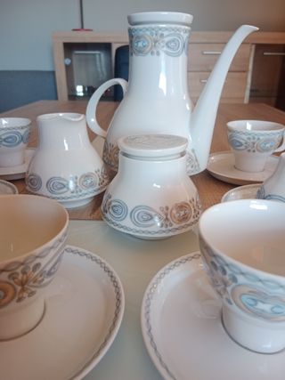 Juego café / té porcelana Santa Clara 12 servicios