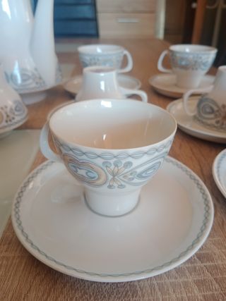 Juego café / té porcelana Santa Clara 12 servicios