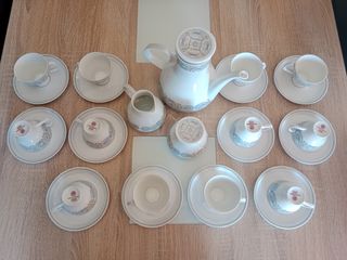 Juego café / té porcelana Santa Clara 12 servicios