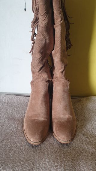 botas cowboy marrones efecto ante T/38