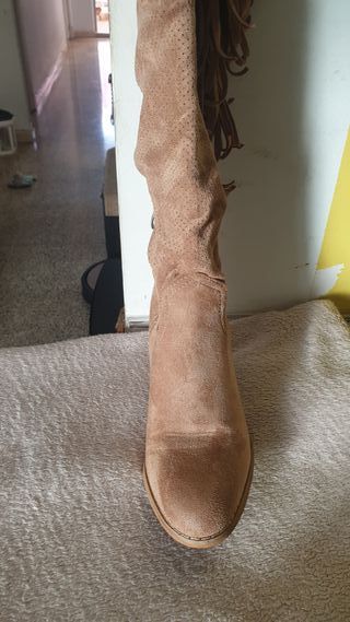 botas cowboy marrones efecto ante T/38