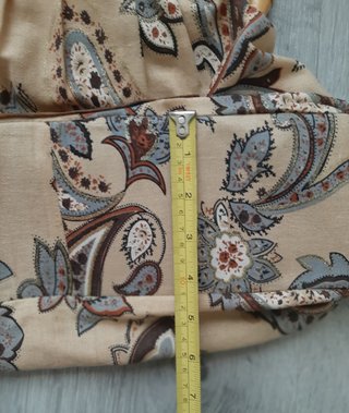 Bolso de tela estampada y asas de Bambú