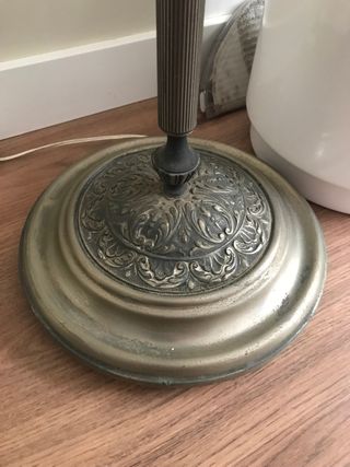 lampara de pie 3 brazos vintage