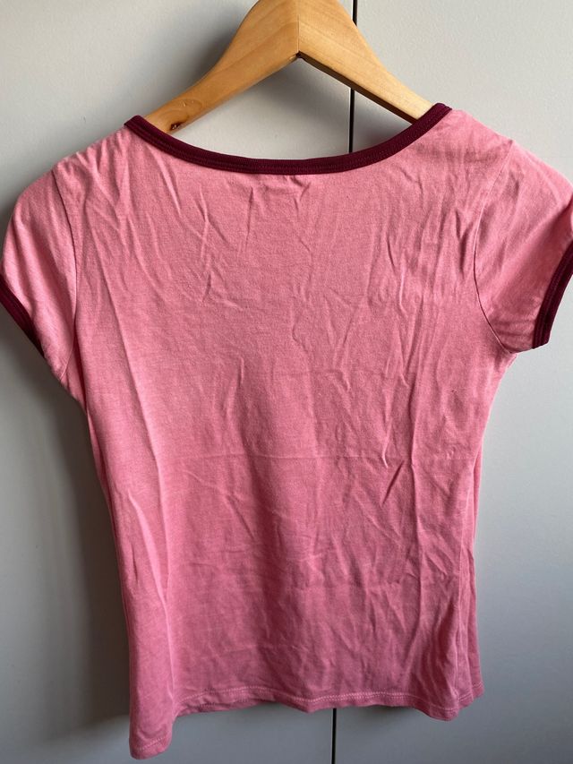 Camiseta manga corta rosa Springfield