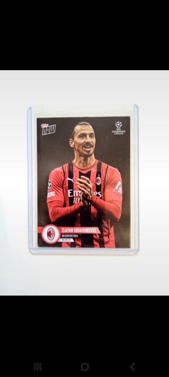 Topps now Zlatan Ibrahimovic Retires