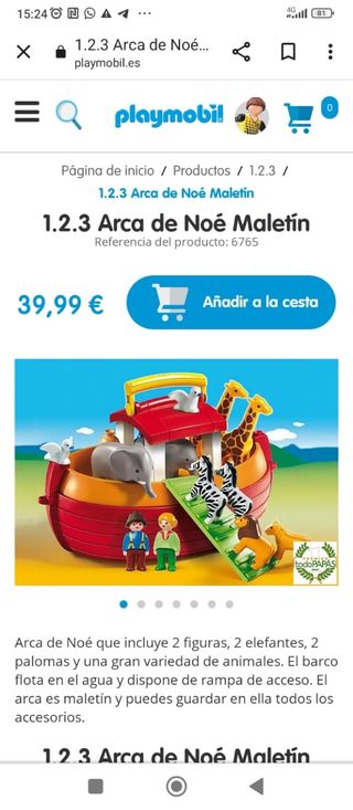 Maletin arca de online noe playmobil