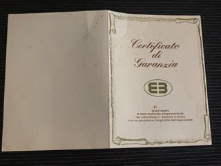 Placa bañada en oro 24 kt. pintada a mano