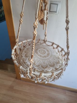 Hamaca gato macramé
