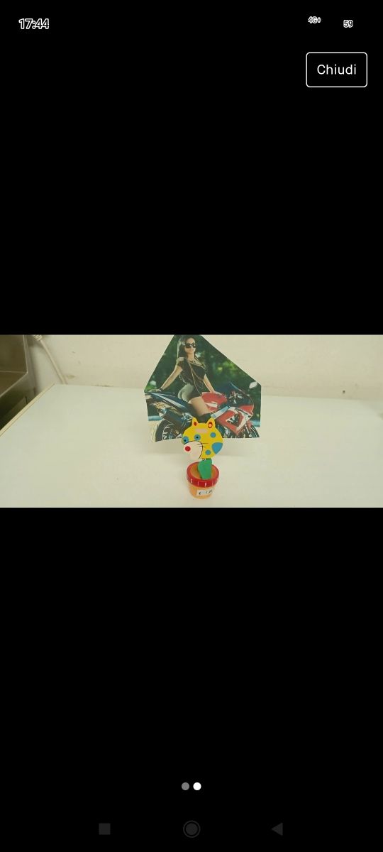 Portafoto clip gattino