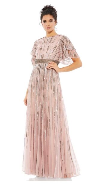 VESTIDO FIESTA MACDUGGAL CON PEDRERIA