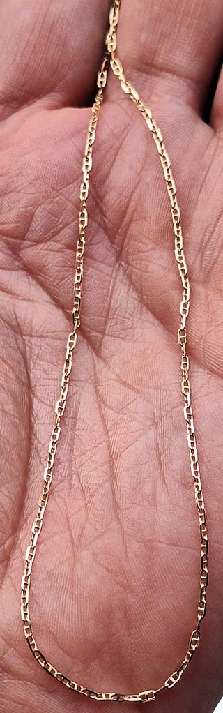 Cadena maciza oro 18k 40cm