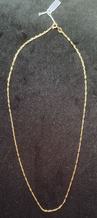 Cadena maciza oro 18k 40cm
