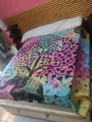 Cama matrimonio y canapé