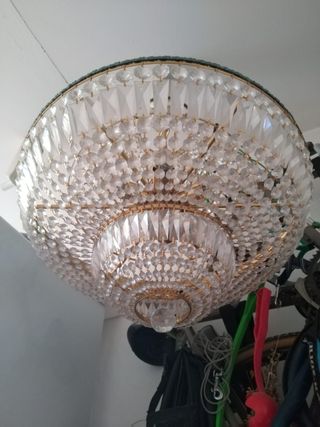 Lámpara de cristal de roca