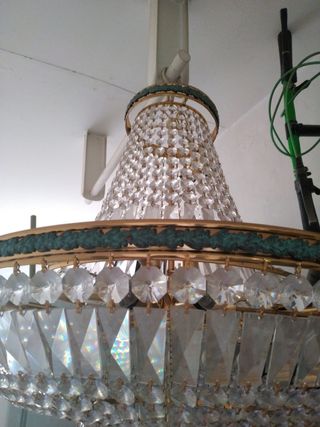 Lámpara de cristal de roca