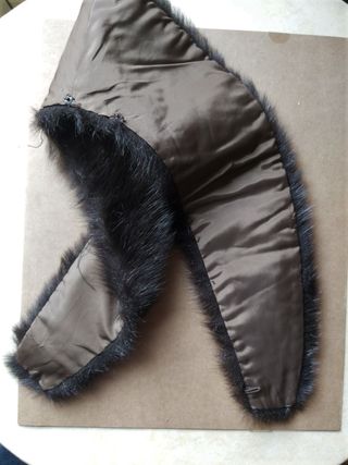 Cuello piel natural auténtica