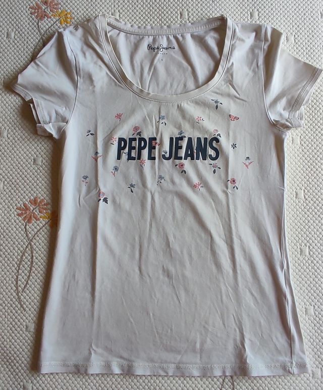 2 camisetas chica Pepe Jeans, blanca y negra. S