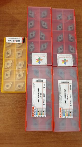 inserti per tornitura di varie leghe