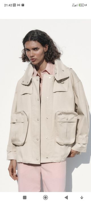 Parka mujer impermeable Zara Edición Limitada