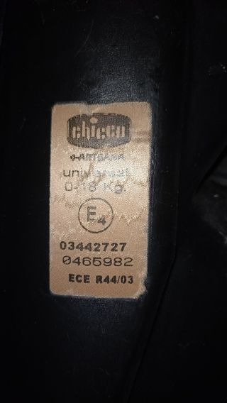 Silla de coche Chicco Grupo 0-1