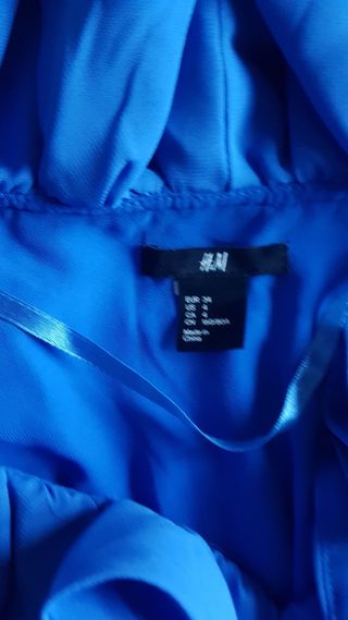 Camisa volantes azulona