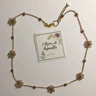 collana acciaio e cristallini