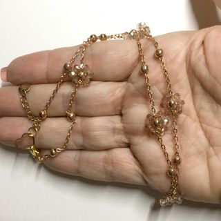 collana acciaio e cristallini