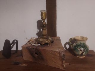 Antiguo pie de lampara.(15%DESCUENTO. )0