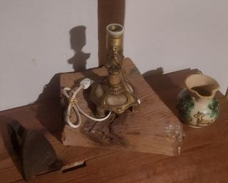 Antiguo pie de lampara.(15%DESCUENTO. )0