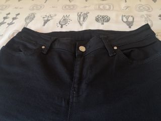 ZARA PANTALÓN ELÁSTICO NEGRO