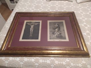 Cuadro Virgen y Cristo