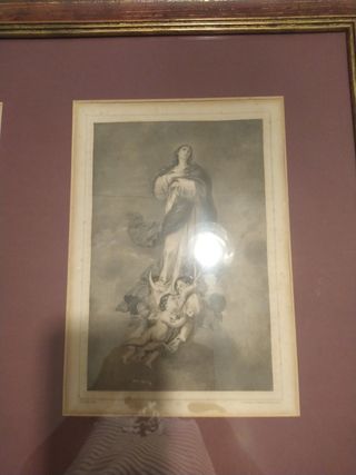 Cuadro Virgen y Cristo