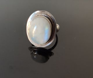 Anillo Vintage Plata con piedra Adularia