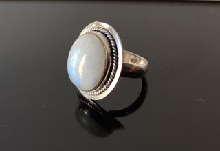 Anillo Vintage Plata con piedra Adularia