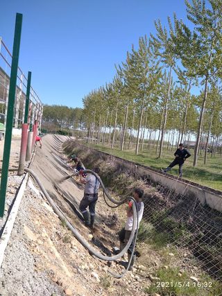 Anhidrita morteros autonivelantes gunitado