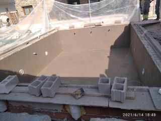 Anhidrita morteros autonivelantes gunitado