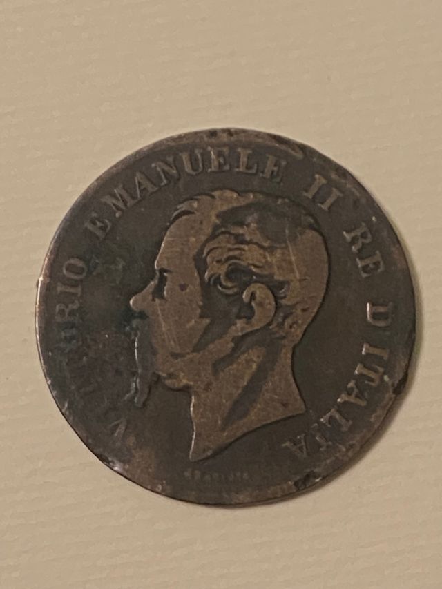 Moneta 5 Centesimi 1867 Vittorio Emanuele II