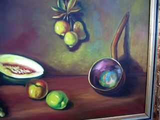 Cuadro bodegon, oleo sobre lienzo grande