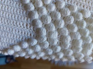 Colcha de algodón hecha a mano. Sin estr