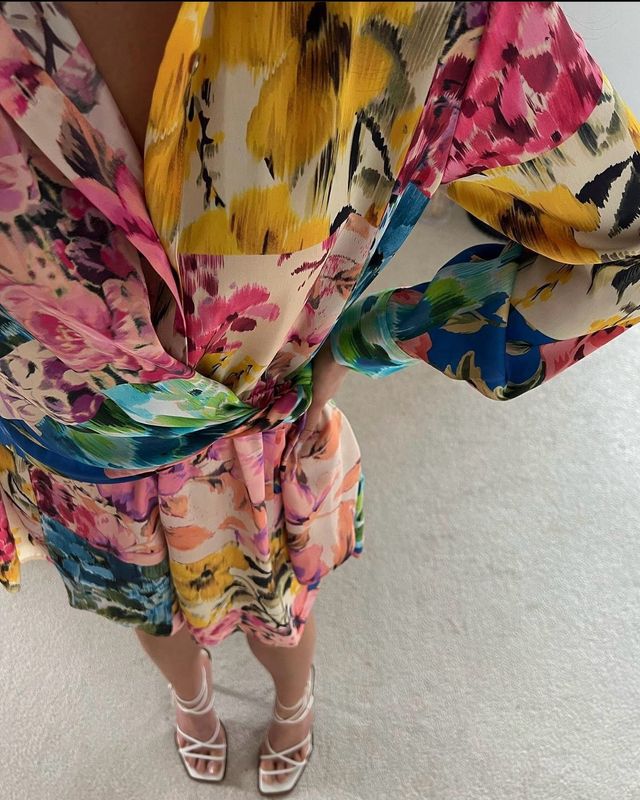 Mono satinado estampado