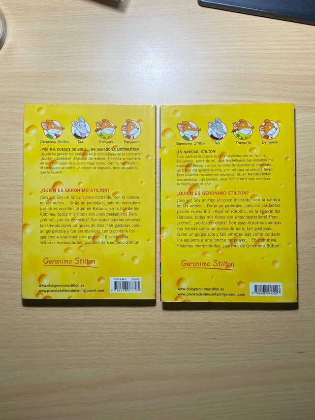 Pack dos libros Geronimo Stilton