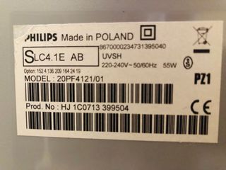 Tv Philips 20” despiece